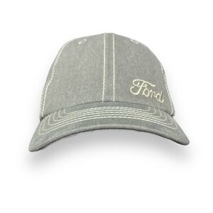FORD Grey Pigment Washed Embroidered Baseball Cap